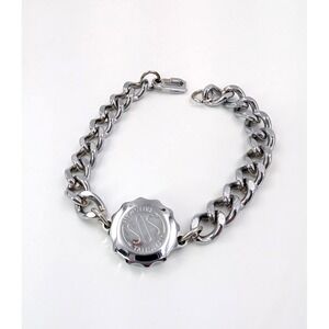 SOS Talisman Bracelet‎ Silver Tone Medical Alert Emergency Information